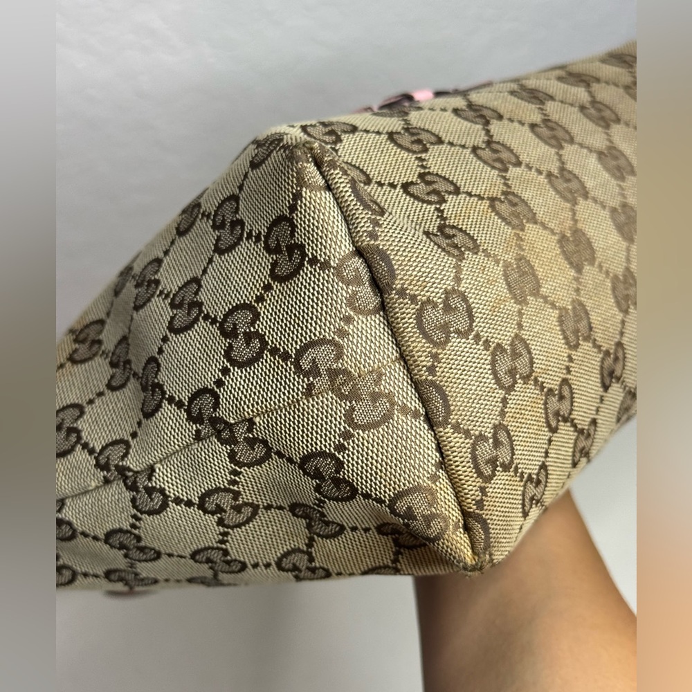 GUCCI GG Monogram Mini Zoo Bird Tote Pink - Picture 9 of 16